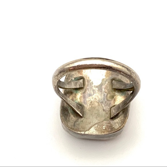 Native American Multi Gem Sterling Silver Ring Sz6 - Picture 2 of 9